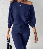 TWO PIECE KNIT LEGGING SET