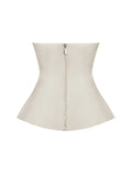 Yani Ivory Asymmetrical Lapel Sleeveless Top