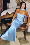 STRAPLESS CORSET SCARF GOWN