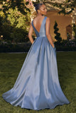 V MESH A LINE GOWN