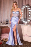 SHEER CORSET BODICE GOWN