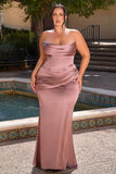 TWO PIECE FITTED STRAPLESS GOWN
