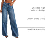 WIDE LEG STRETCH JEANS