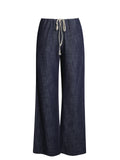 Raffaella Cotton Denim Straight Leg Pants
