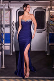 STRAPLESS NECKLINE CRYSTAL GOWN