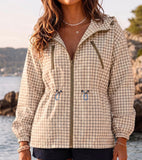 GINGHAM RAIN JACKET