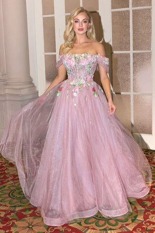 FLORAL A LINE GOWN