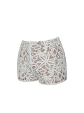 Rosanne Cream Cotton Crochet Shorts