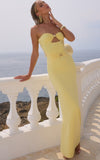 RUNAWAY THE LABEL KLEO LEMON MAXI DRESS