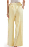 LINEN YELLOW PANTS