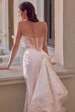 FITTED LACE MERMAID BRIDAL GOWN - PREORDER