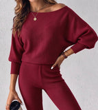 TWO PIECE KNIT LEGGING SET