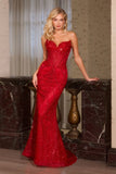 FITTED EVENING GOWN