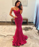ROBE BUSTIÈRE À PAILLETTES EN COEUR