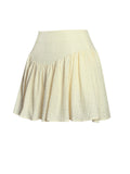 Odelie Yellow Drop Waist Seersucker Full Skirt