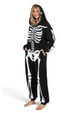 SKELETON ONESIE PAJAMA JUMPSUIT