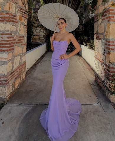 CHIFFON FITTED GOWN