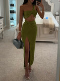 ENSEMBLE DEUX PIÈCES VERT CITRON