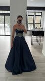NAVY BALL GOWN