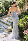 FITTED SWEETHEART NECK GOWN