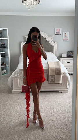 red mini dress xxs Xanthus Mini Dress Red Petite