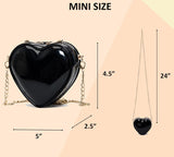 TODDLER GIRLS SHINY MINI HEART CROSS BODY PURSE
