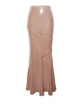 GONNA LUNGA CON PAILLETTES NUDE ODALIS 