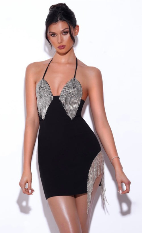 how did black people dress in the 50s GEMMA HALTER MINI DRESS