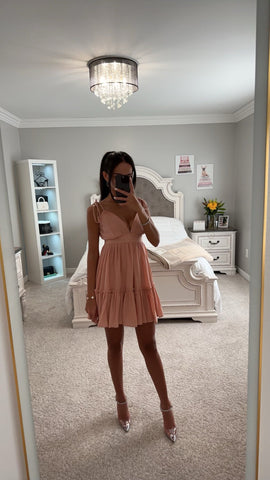 MINI ABITO A PIEDINI HALTER BABYDOLL
