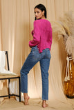 TOP CAMICIA IN MAGLIONE