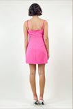 ROBE MINI À BRETELLES FINES ET À FRANGES EN STRASS