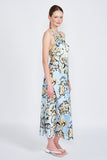 ROBE LONGUE IMPRIMÉE À COL LICOU