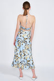 ROBE LONGUE IMPRIMÉE À COL LICOU
