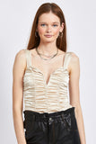 SLEEVELESS RUCHED BODY SUIT