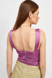 SLEEVELESS RUCHED BODY SUIT