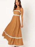 ROBE LONGUE À BRETELLES SPAGHETTI