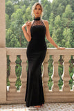 ROBE LONGUE SANS MANCHES AVEC DÉTAILS EN DENTELLE