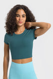 T-SHIRT SPORTIVA A MANICA CORTA CON SCOLLO ROTONDO