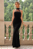ROBE LONGUE SANS MANCHES AVEC DÉTAILS EN DENTELLE