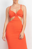 ROBE LONGUE DÉCOUPÉE