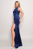 ROBE LONGUE FENDUE SANS MANCHES