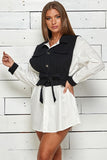 VESTITO IN DENIM CAMICIA MINI MANICA LUNGA