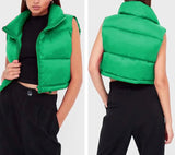 GILET BOUFFANT VERT