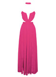 ABITO LUNGO IN CHIFFON DI SETA ELLA