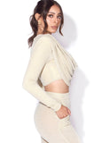 LONG SLEEVE DRAPED TOP