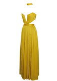ABITO LUNGO IN CHIFFON DI SETA ELLA