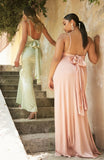 ROBE EN SATIN DE JADE