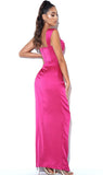 ROBE FUCHSIA À COEUR DE COEUR