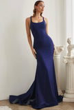 ROBE SIRÈNE EXTENSIBLE AVEC DOS EN DENTELLE