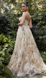 MAGNOLIA CORSET PRINTED GOWN